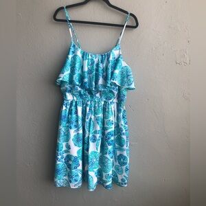 Lilly Pulitzer Target Size Large Summer Dress Teal Green